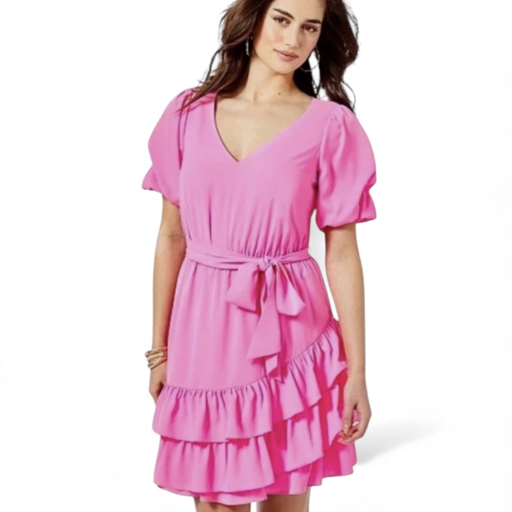 Lilly Pulitzer • Martha Stretch Dress Prosecco Pink NWT